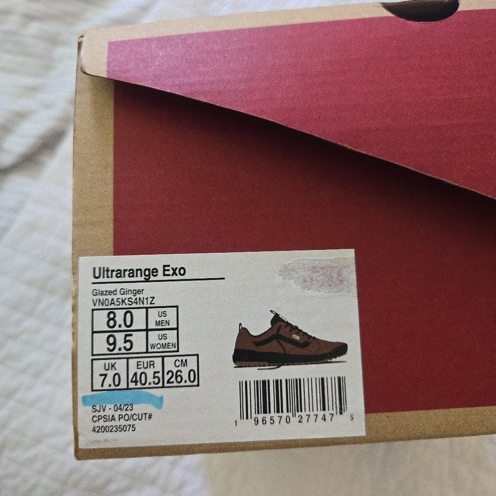 Vans Ultrarange Exo Mte Men 8 Glazed Ginger Cold Weather 102025 - Picture 8 of 9